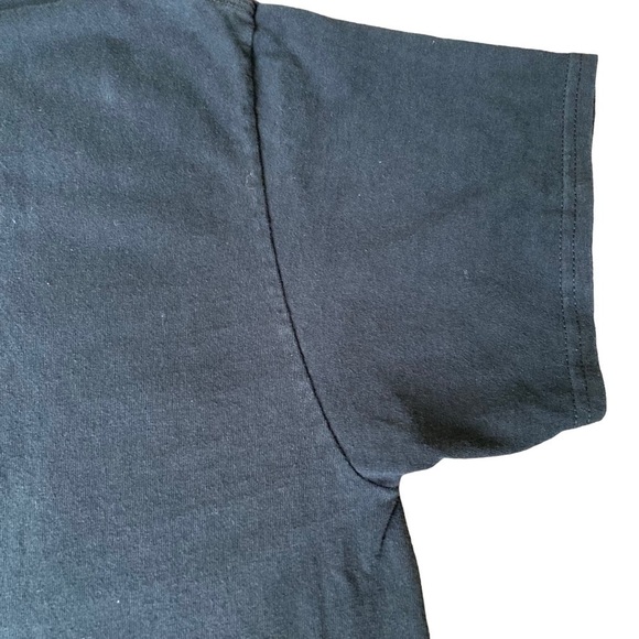 Men’s T-shirt Black Biker Skull Print ‘Moonshine Raceway’ Graphic Size L - Picture 5 of 10